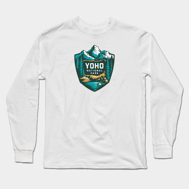 Yoho National Park Canada's Treasure Long Sleeve T-Shirt by Perspektiva